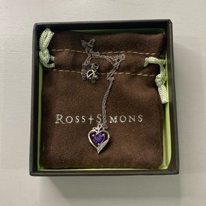 Ross Simons Amethyst Heart Necklace